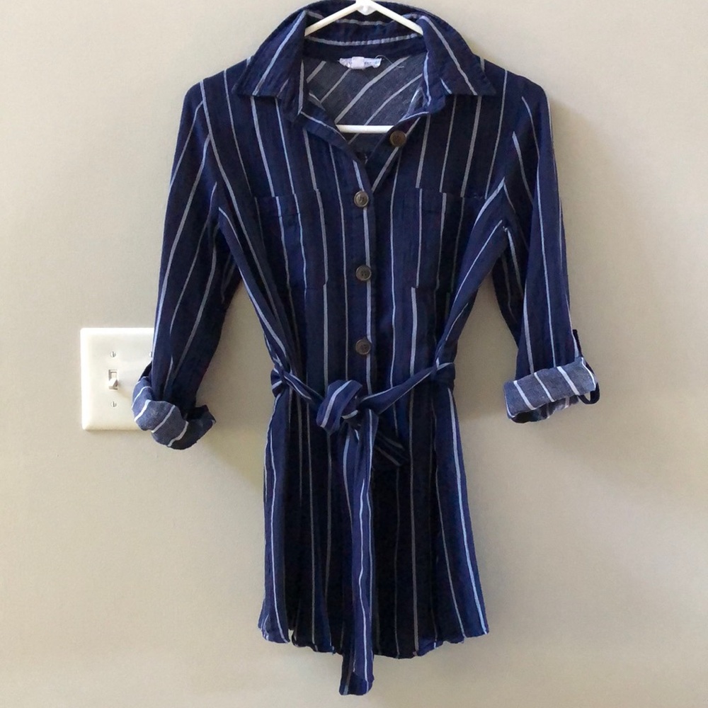 Dark blue blouse